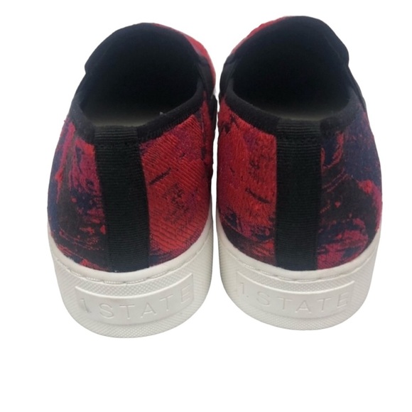 1.State Red Waylon Tapestry Platform Slip On Sneakers - Picture 7 of 9